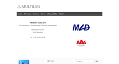 Desktop Screenshot of multilan.dk