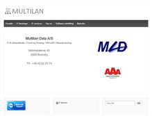 Tablet Screenshot of multilan.dk